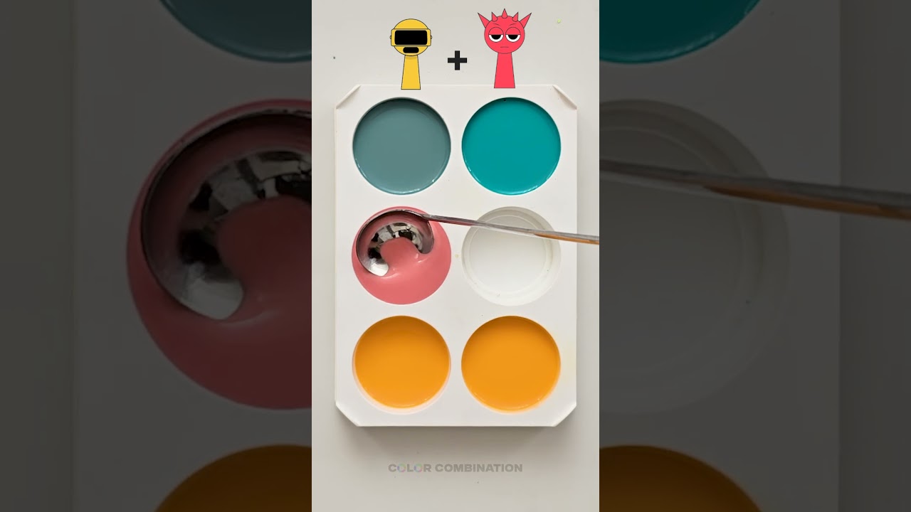 Guess the mixed colors 301 (easy to hard) #colormixing #paintmixing #guessthecolor