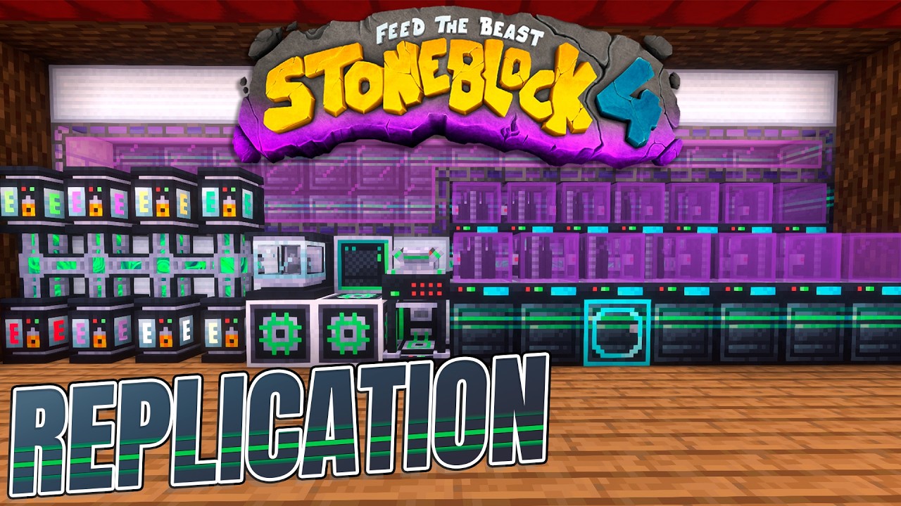 AUTOMATIZANDO O REPLICATION DENTRO DO APPLIED ! O COMBO MAIS FORTE DO MODPACK StoneBlock 4 #13