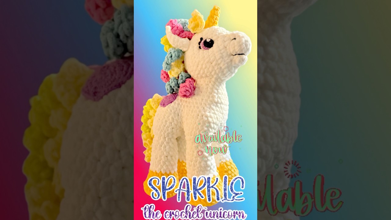 Amazing 🦄 Crochet Unicorn Pattern for FREE! You won&rsquo;t believe how cuddly this plushie is 🌈