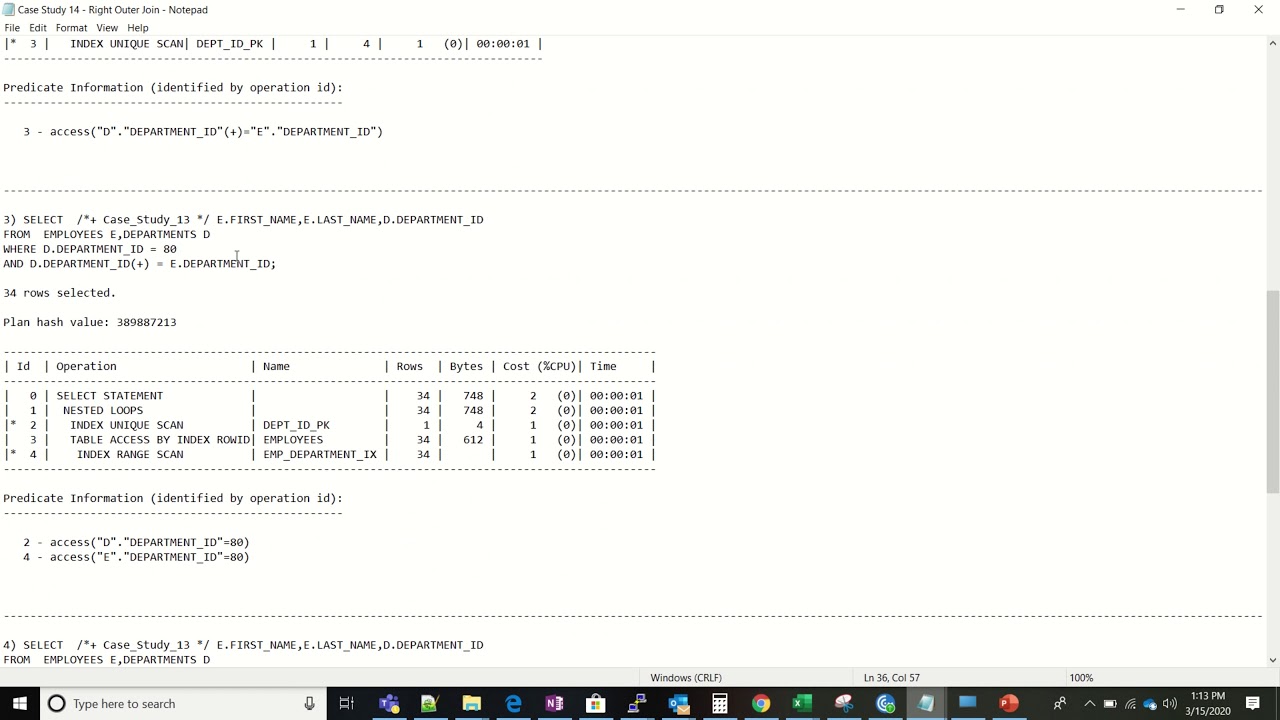Oracle SQL Tuning Case Study 15 - Outer Joins