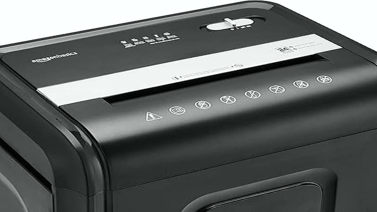 Amazon Basics 24-Sheet Cross-Cut Shredder Review | Paper, CD & Credit Card with Pullout Basket
