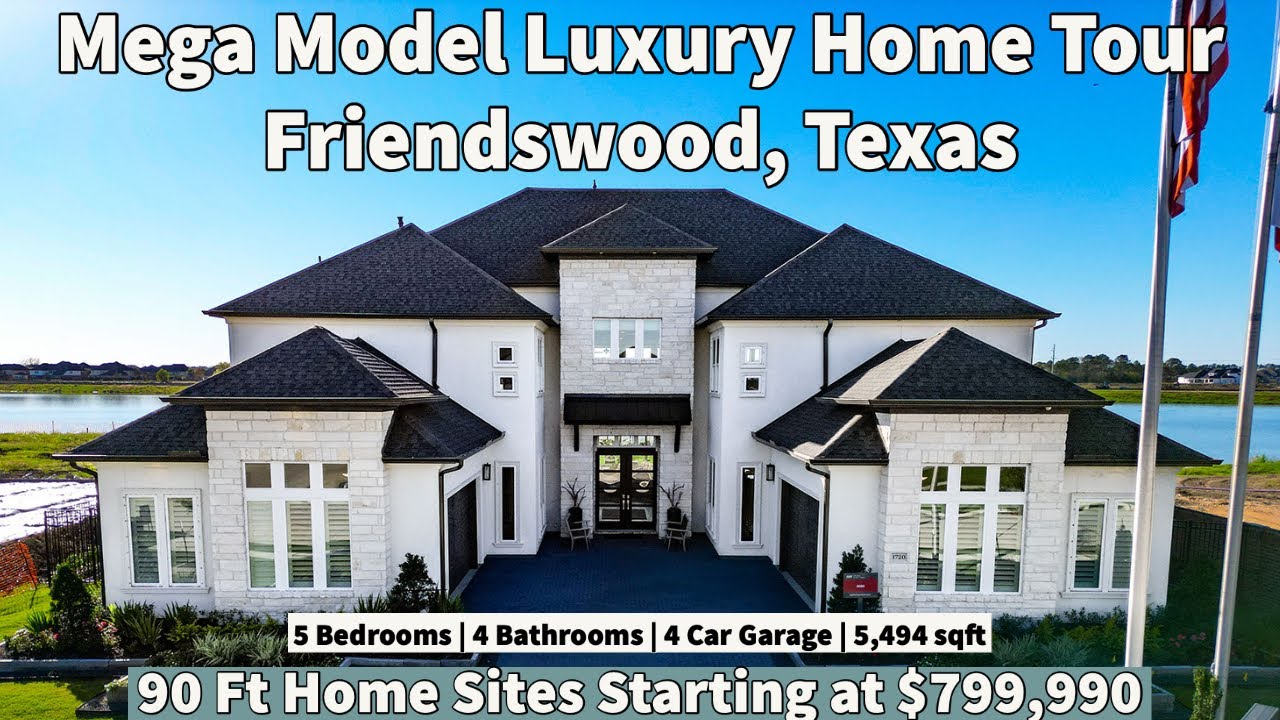 Mega Luxury Home Tour | Friendswood, Texas | 90 Lots + Builds Starting At $799,990 WOW!