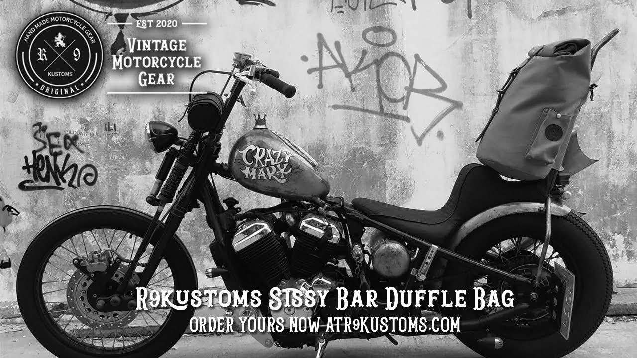 Honda Steed VLX 600 Chopper in Thailand R9Kustoms SissyBar Bag #motovlog #chopper #r9kustoms