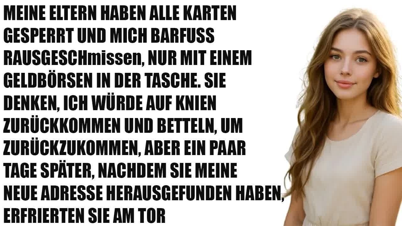 Meine Eltern warfen mich mittellos raus – sie dachten, ich würde zurückkriechen…