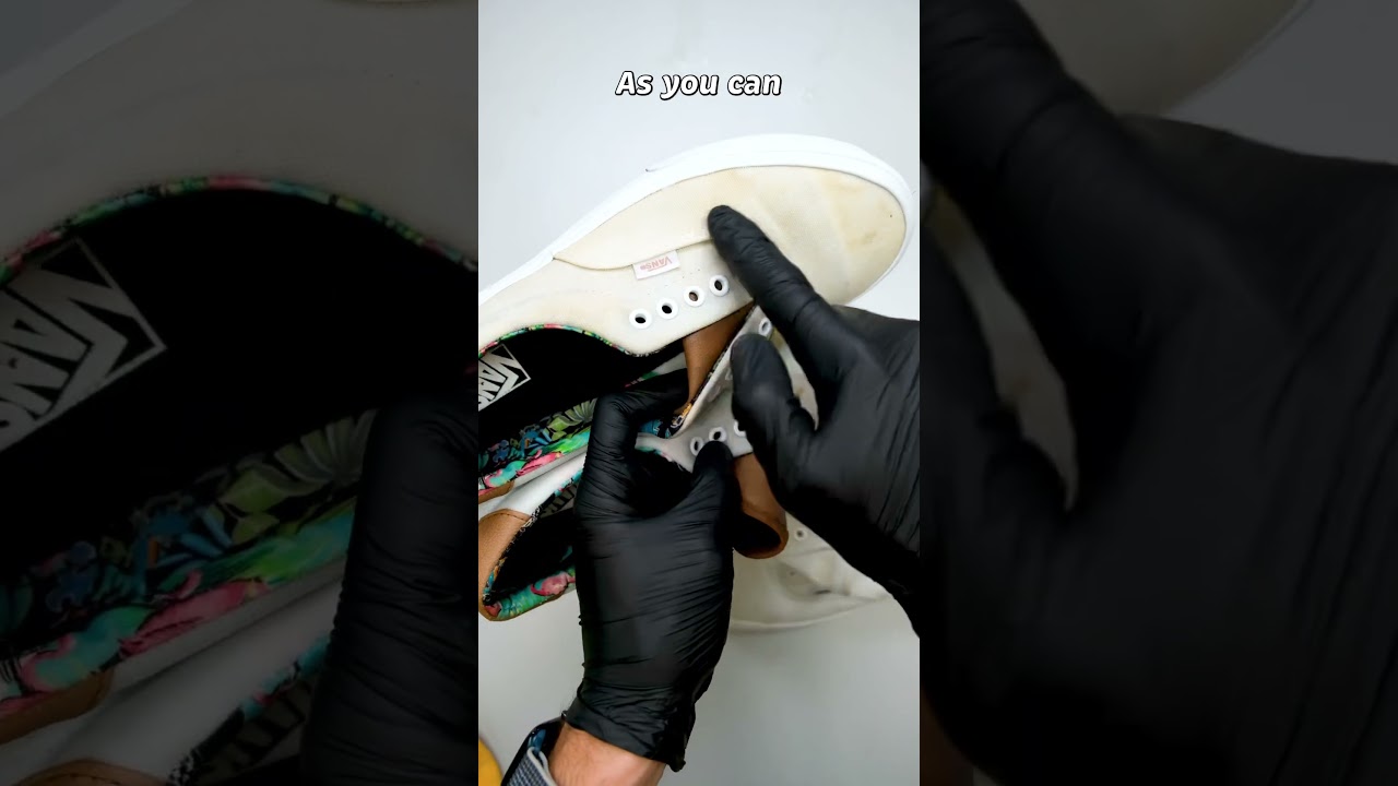Как почистить и отбелить обувь &mdash; руководство для химчистки #химчистка #прачечная