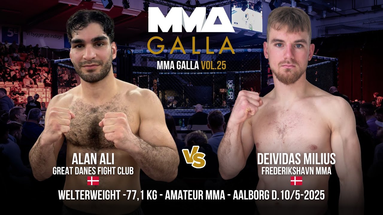 Alan Ali - Great Danes Fight Club (DK) Vs. Deividas Milius - Frederikshavn MMA (DK)