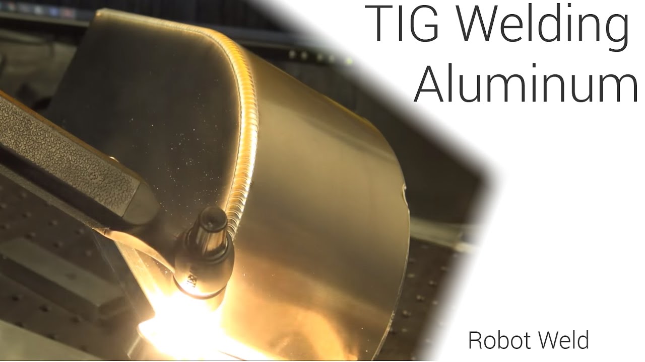 TIG Welding Aluminum-Robot arm pulse weld no filler rod