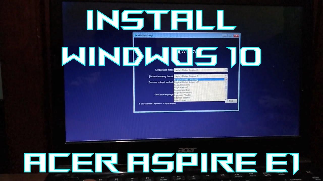INSTALL WINDOWS 10 ACER ASPIRE E1-410 | WINDOWS TUTORIAL