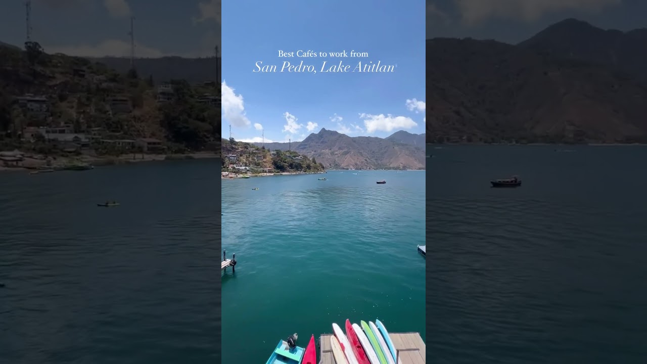 Best Cafes to work from in San Pedro, Lake Atitlan 🇬🇹 #guatemala #digitalnomad #solotravel