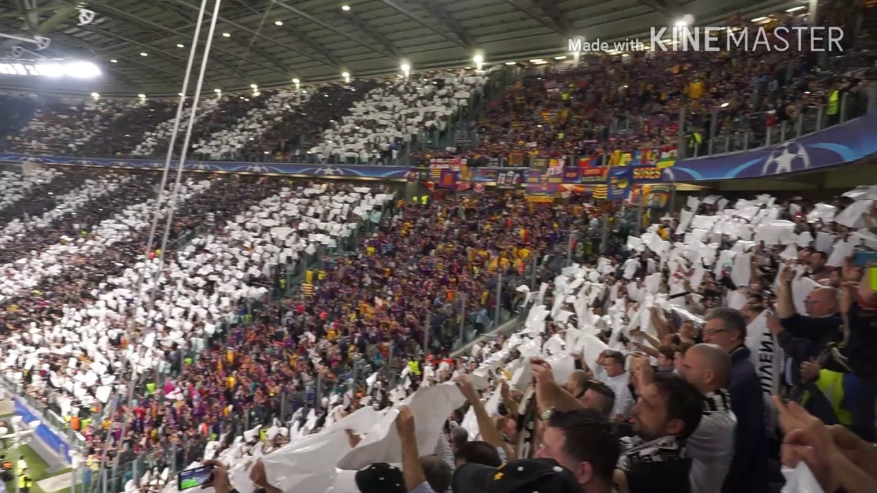 Juventus-Barcelona 2017 Warm up, Formazione e Inno