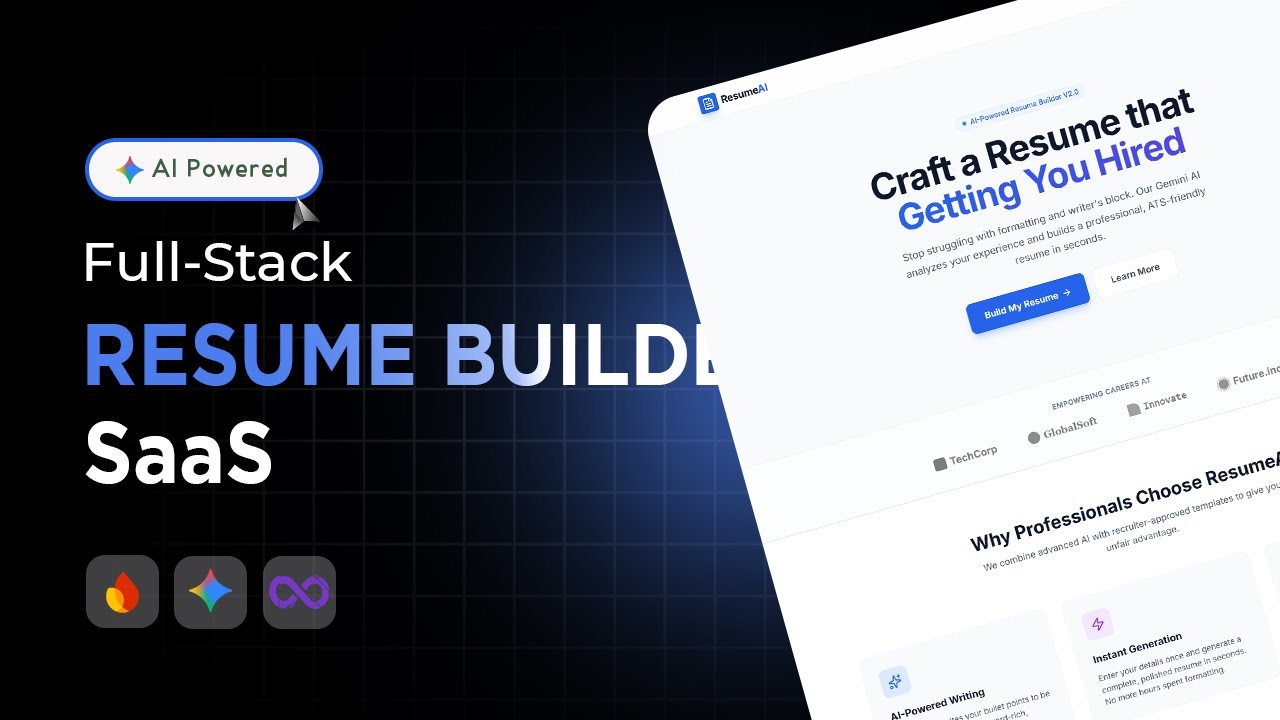 Build a Professional AI Resume Builder SaaS in minutes &mdash; using ONLY AI tools!