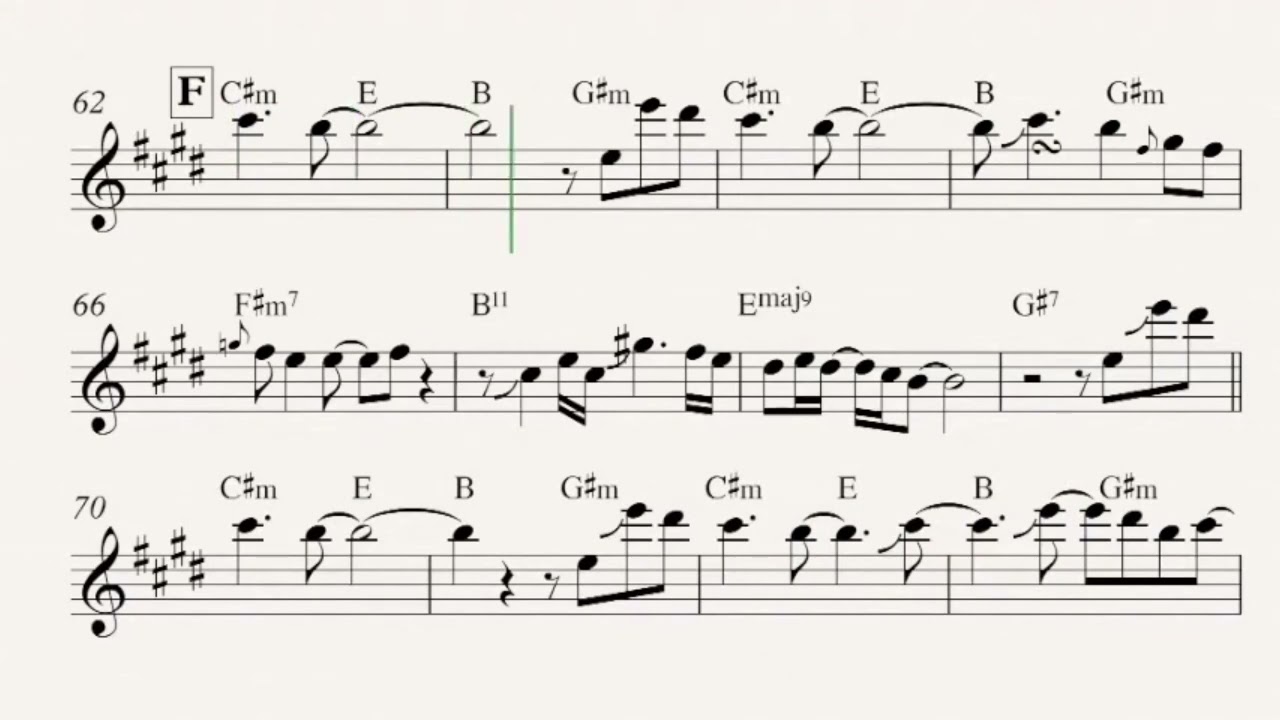 Moomba  as played by Richard Elliot - Partitura + Backintrack - Sax Tenor