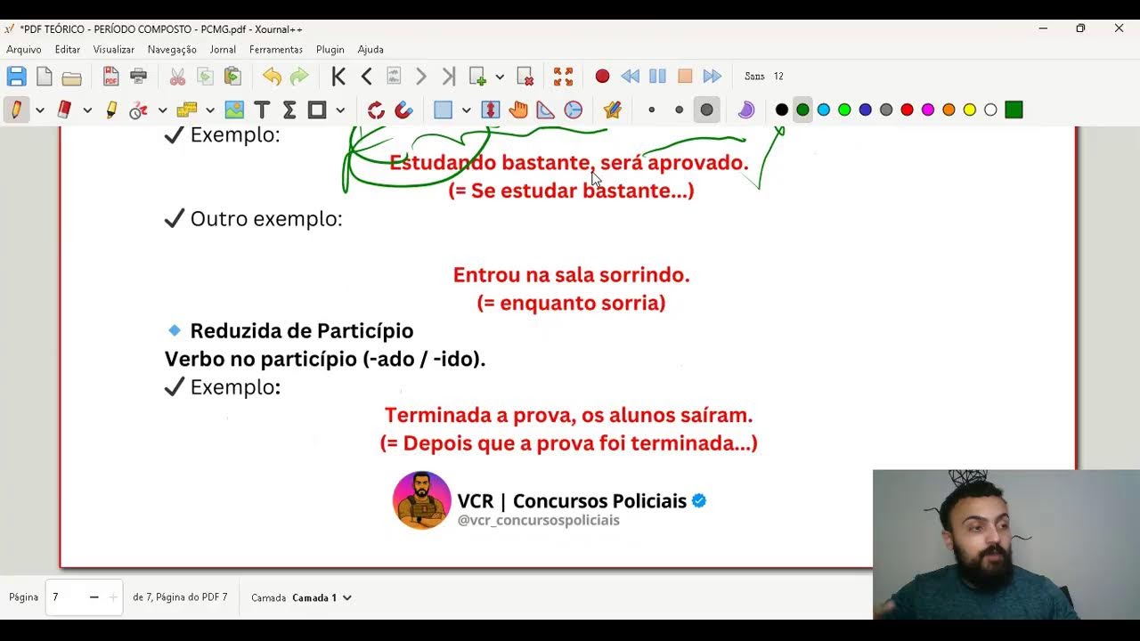 Aula 06 - Língua Portuguesa - Período Composto  #técnicoassistente#pcmg