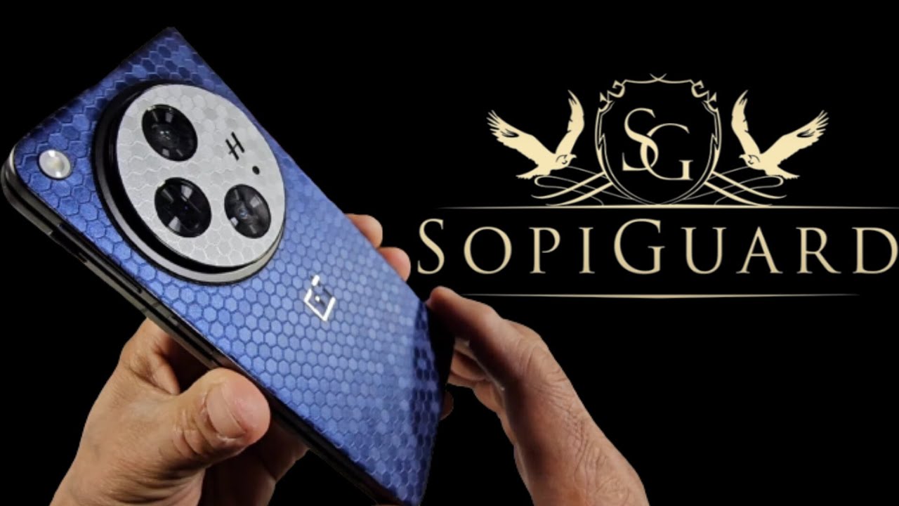 OnePlus Open Foldable | Sopiguard Honeycomb Blue & Sliver Skin Install