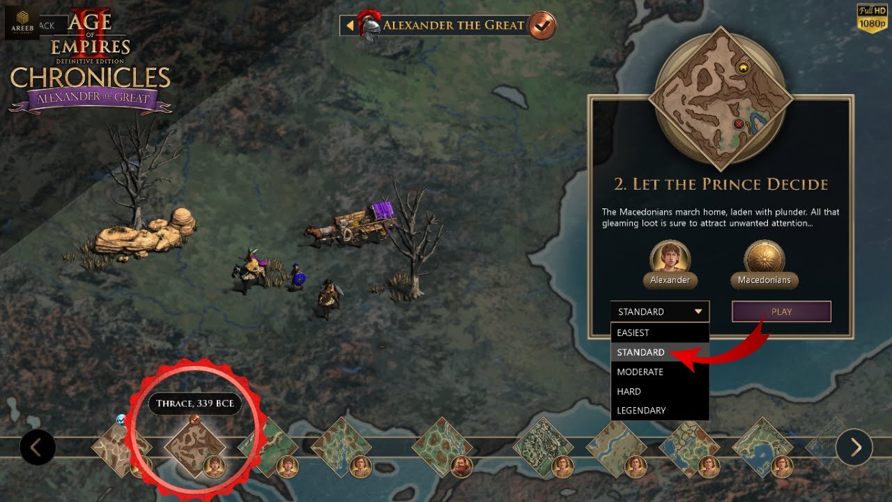 Age of Empires 2 – Alexander the Great Mission 2: Let the Prince Decide | Standard Walkthrough