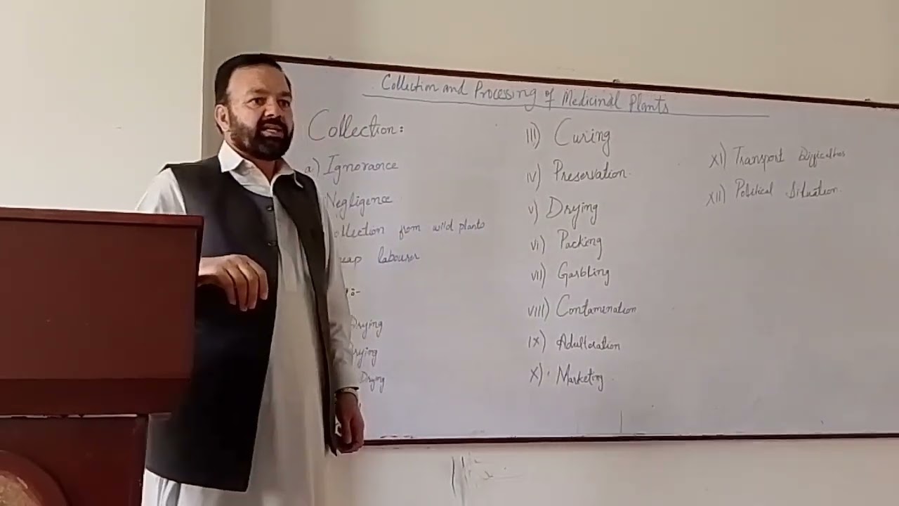 Collection and Processing of Medicinal Plants