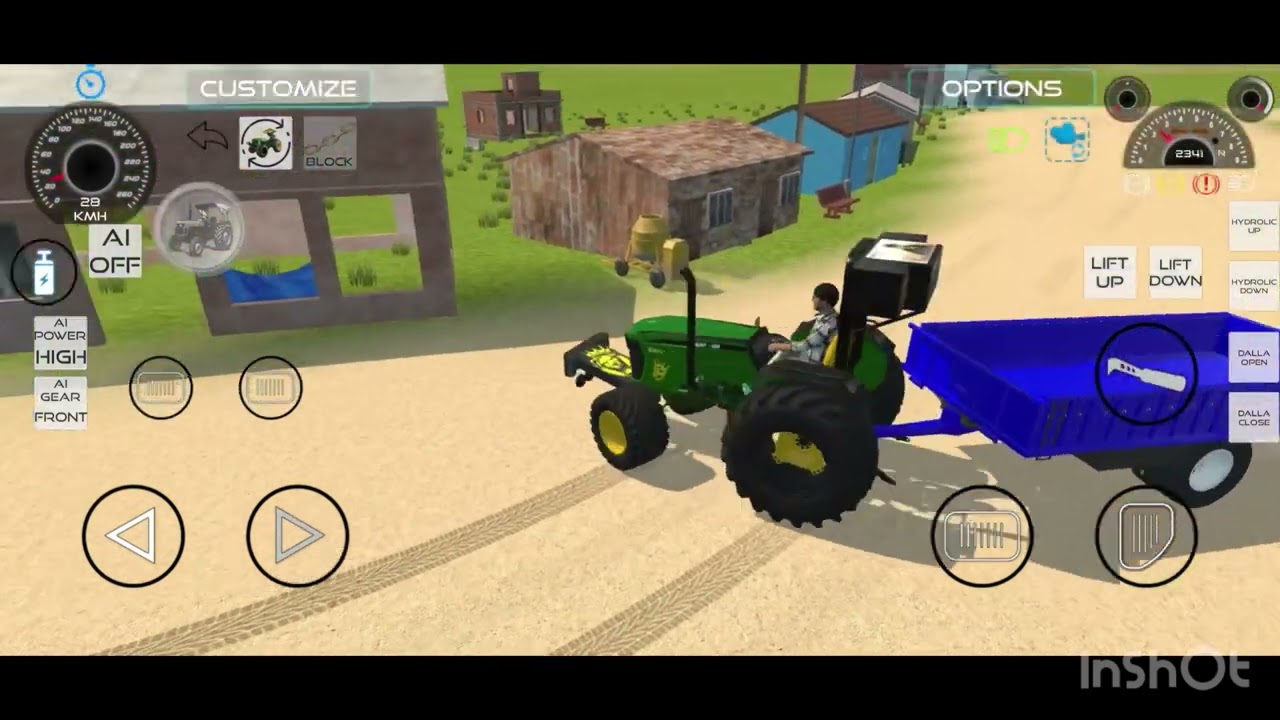 🔴Drive JCB and Uploading 🪨🏗Stone From Dumper🌋 Truck in Game #truck​ #jcb​ #tractor​ #dumper​ #games​
