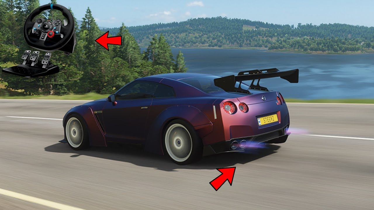 Nissan GT-R Liberty Walk - Realistic driving - Forza Horizon 4 | Logitech g29 gameplay