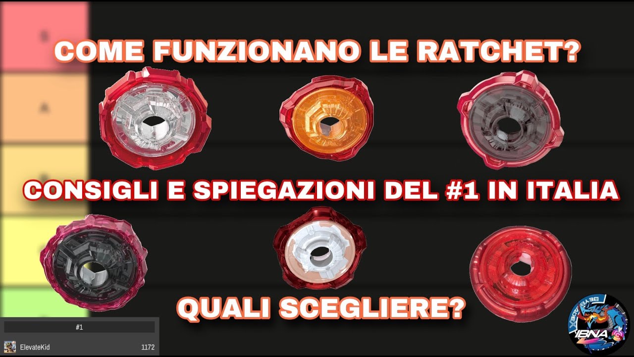 Ranking e Spiegazione di TUTTE le RATCHET uscite | Beyblade X ITA Tierlist