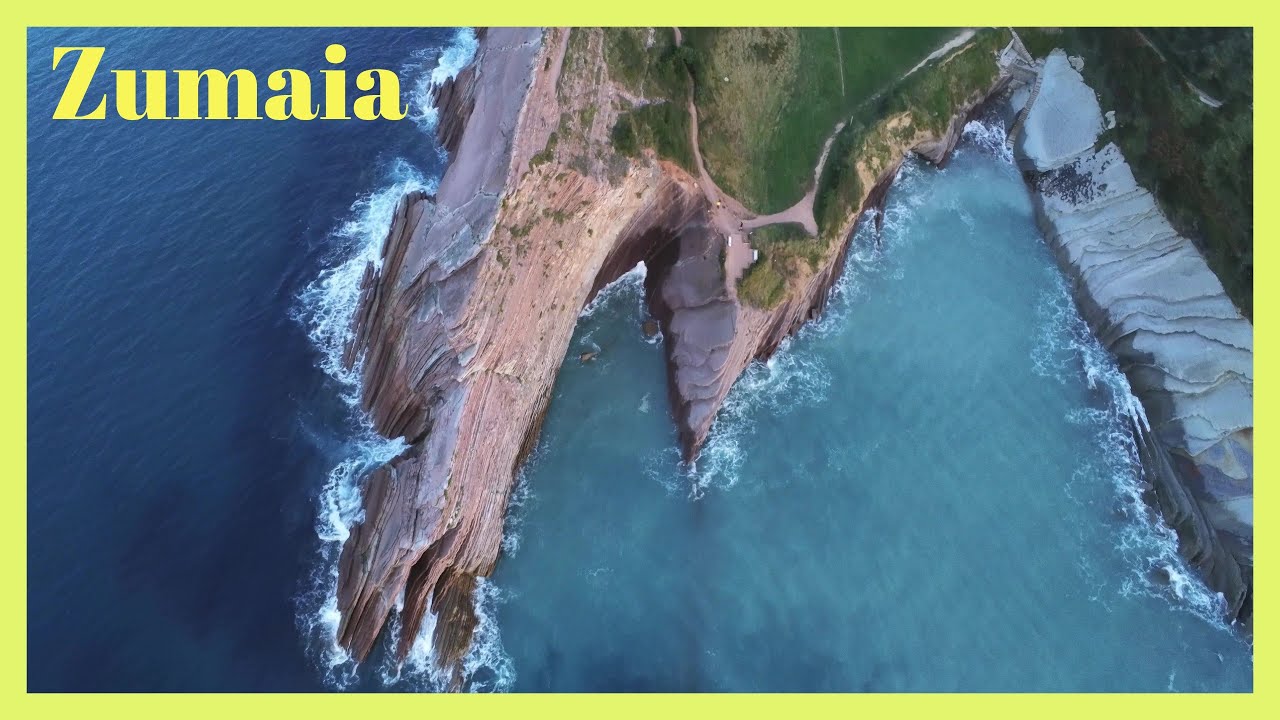 Zumaia Flysch (UNESCO), Basque country / Drone Spain / Parrot Anafi cinematic 4K