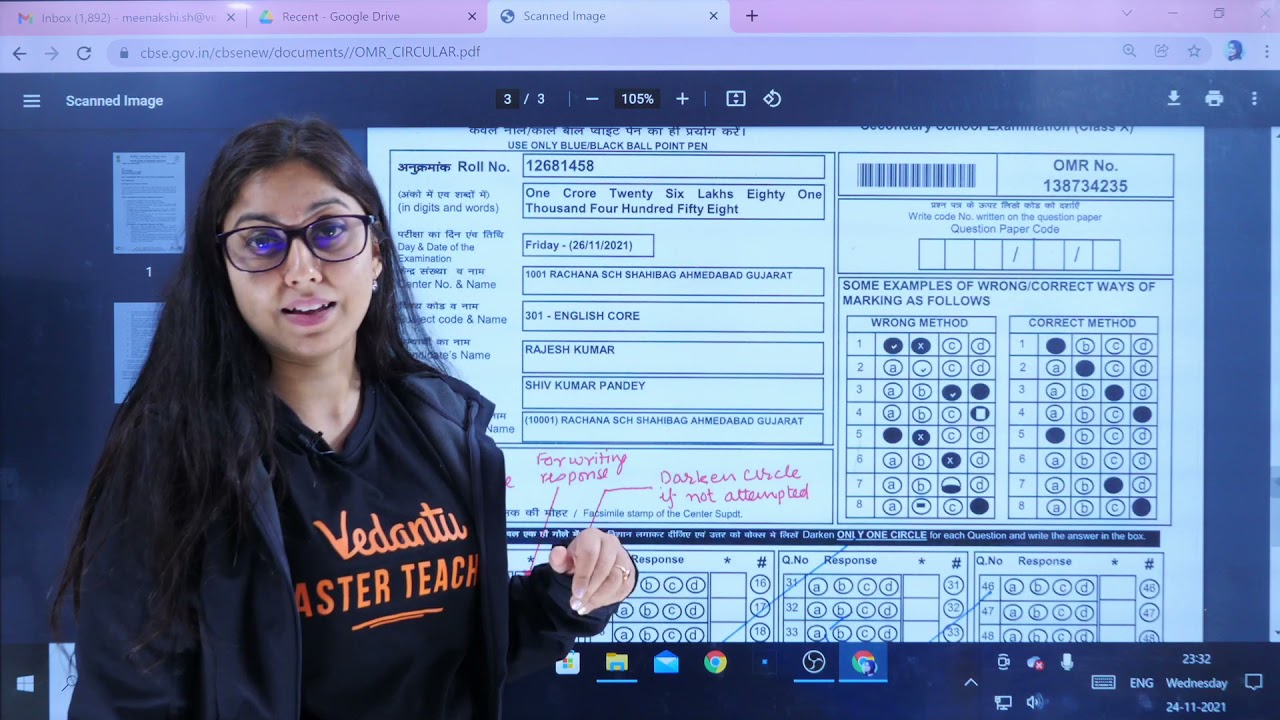 Important Guidelines About the Omr Sheet for CBSE Term 1 Exam | Know in Detail from Meenakshi Ma'am