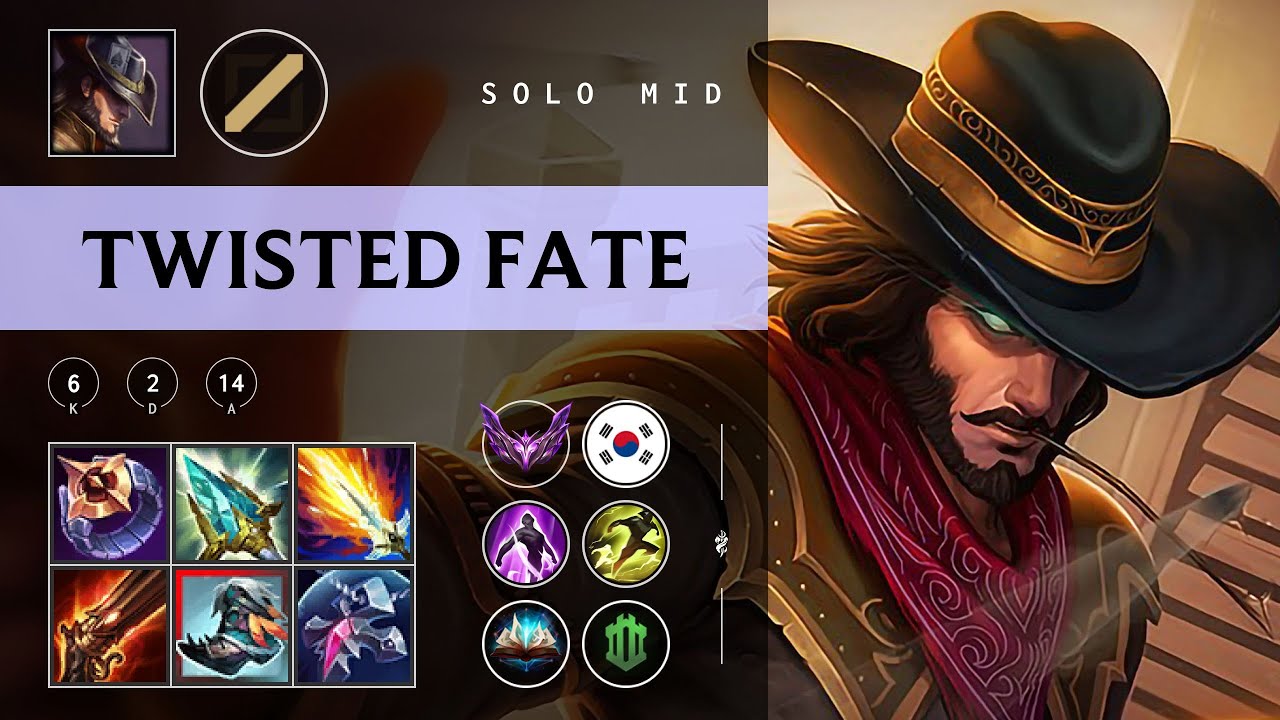Twisted Fate Mid vs Orianna - KR Master Patch 25.22