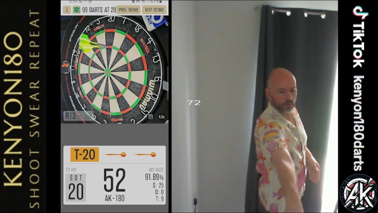 DARTSMIND X 99 AT 20s : SCORE 136