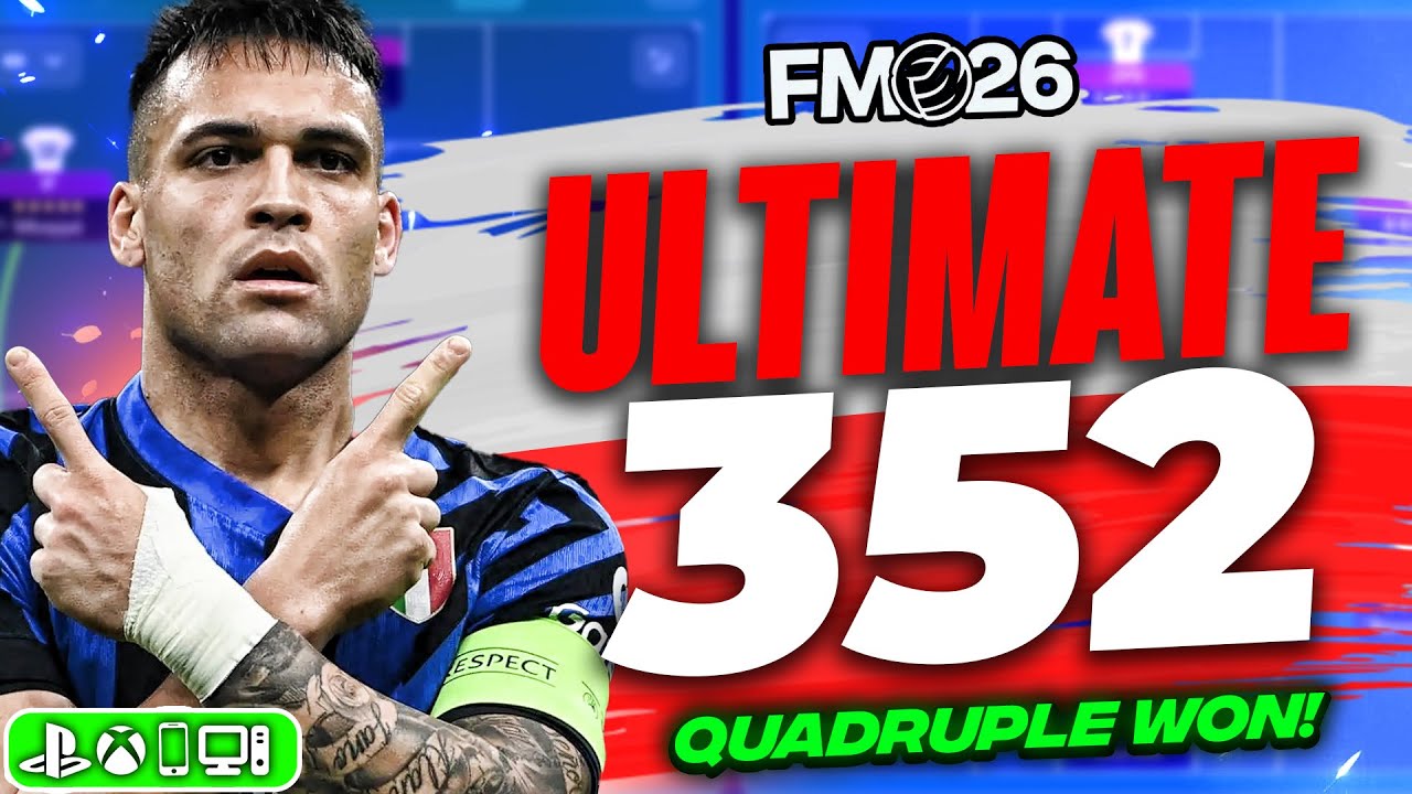 Идеальная тактика 3-5-2 — это чит-код! | Лучшие тактики для FM26