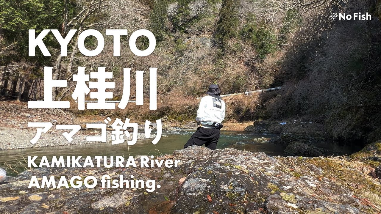 【2025.3.22】KYOTO_上桂川でアマゴ釣り！釣り場やエサ事情などを紹介/Amago Fishing in Kamikatsura River, Kyoto!