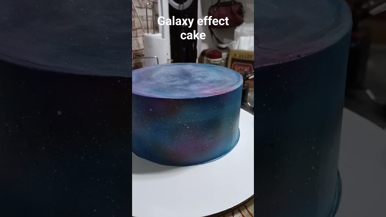 galaxy cake / solar system  cake #cakedecorating