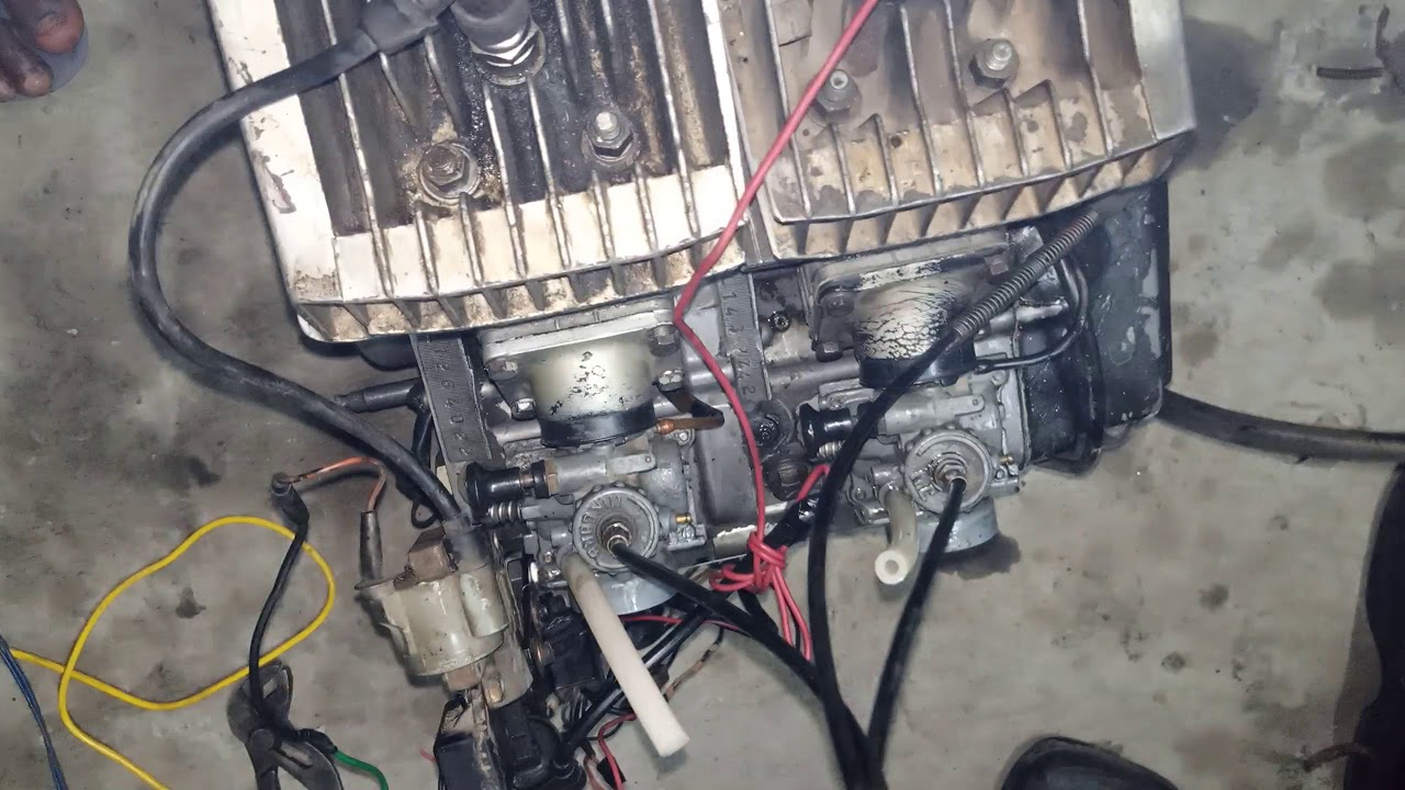 Yamaha rx100 2 cylinder. Part 2 modified 200cc engine