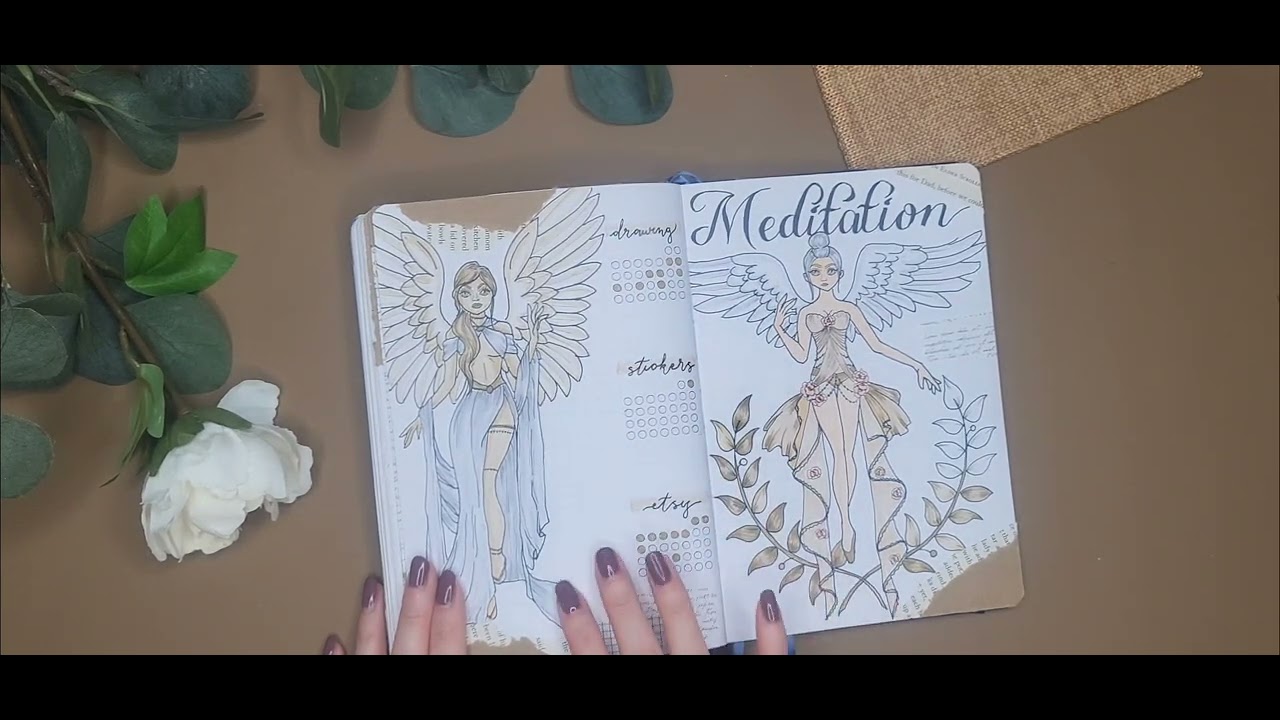 2022 Bullet Journal Flipthrough | Female Humanoid Creature Things
