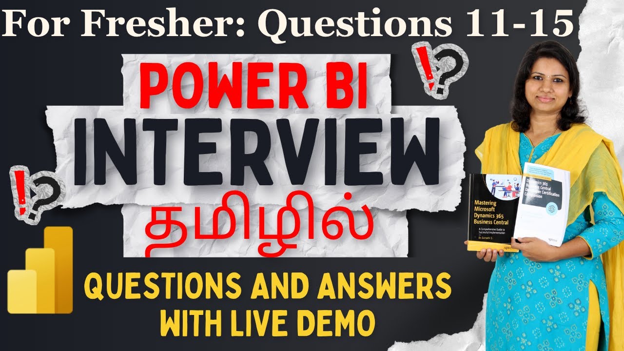 Power BI Interview Questions in Tamil Part 3 | Q11 to Q15 with Answers for Beginners | 2025