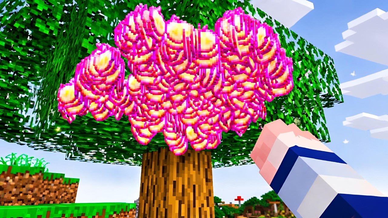 ماين كرافت، لكن الأشجار تعطيني أقوى لوت في اللعبة؟! 😱🔥