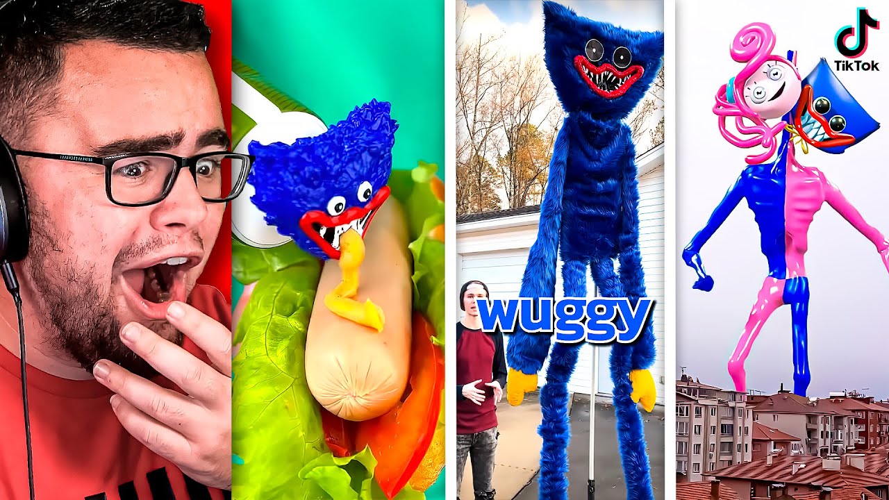 Reacting to SUPER WEIRD REAL LIFE HUGGY WUGGY Videos!