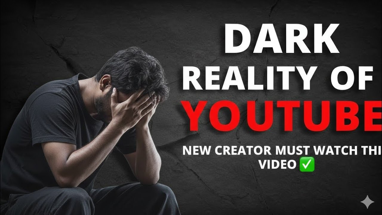 Dark Reality Of YouTube 😭 New Creator Must Watch this video ✅️
