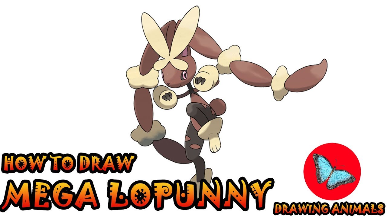 How To Draw Mega Lopunny Pokemon | Coloring and Drawing For Kids