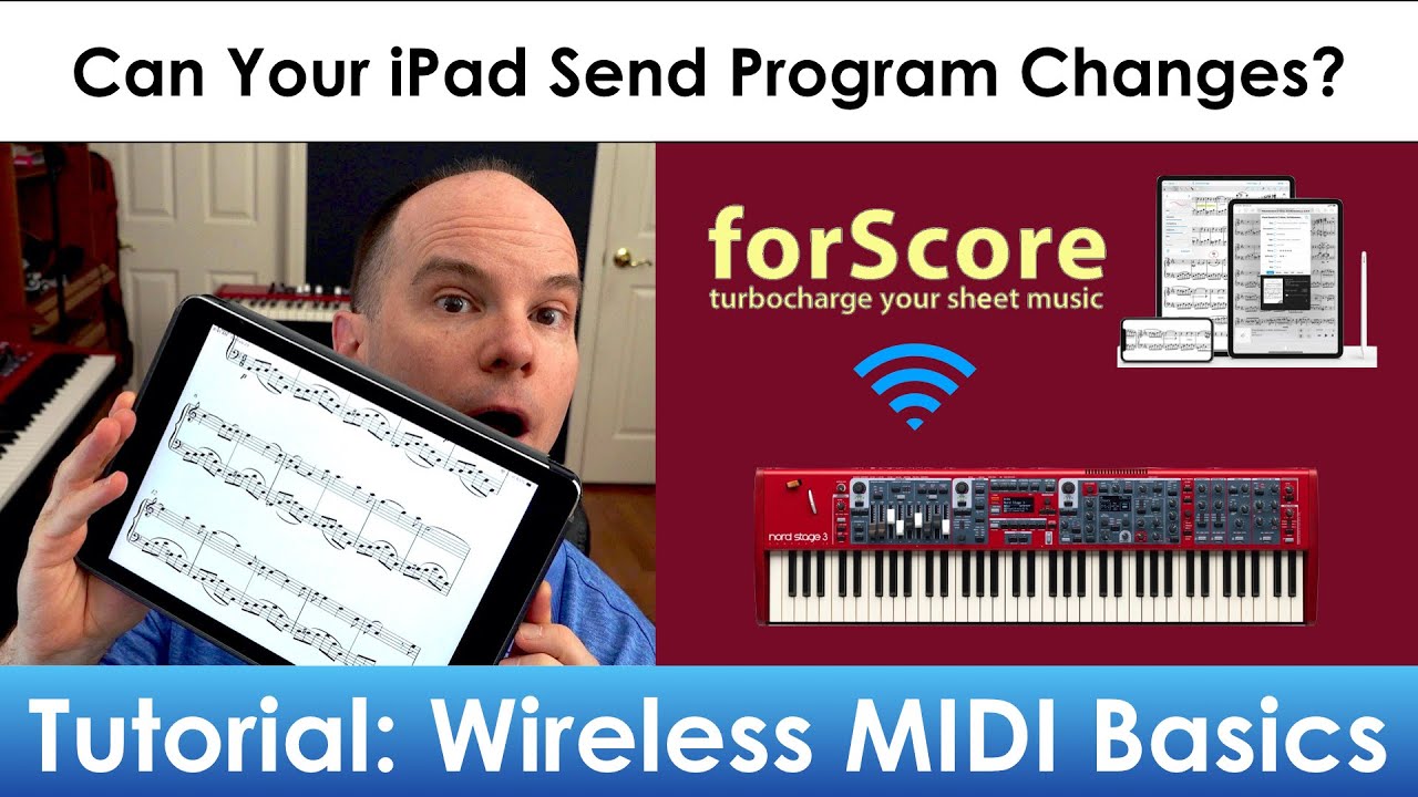 forScore Sheet Music on iPad | Change Programs on Nord Keyboard