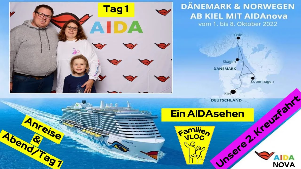 Erste Kreuzfahrt mit AIDA Nova - DÄNEMARK & Norwegen ab Kiel | Tag 1