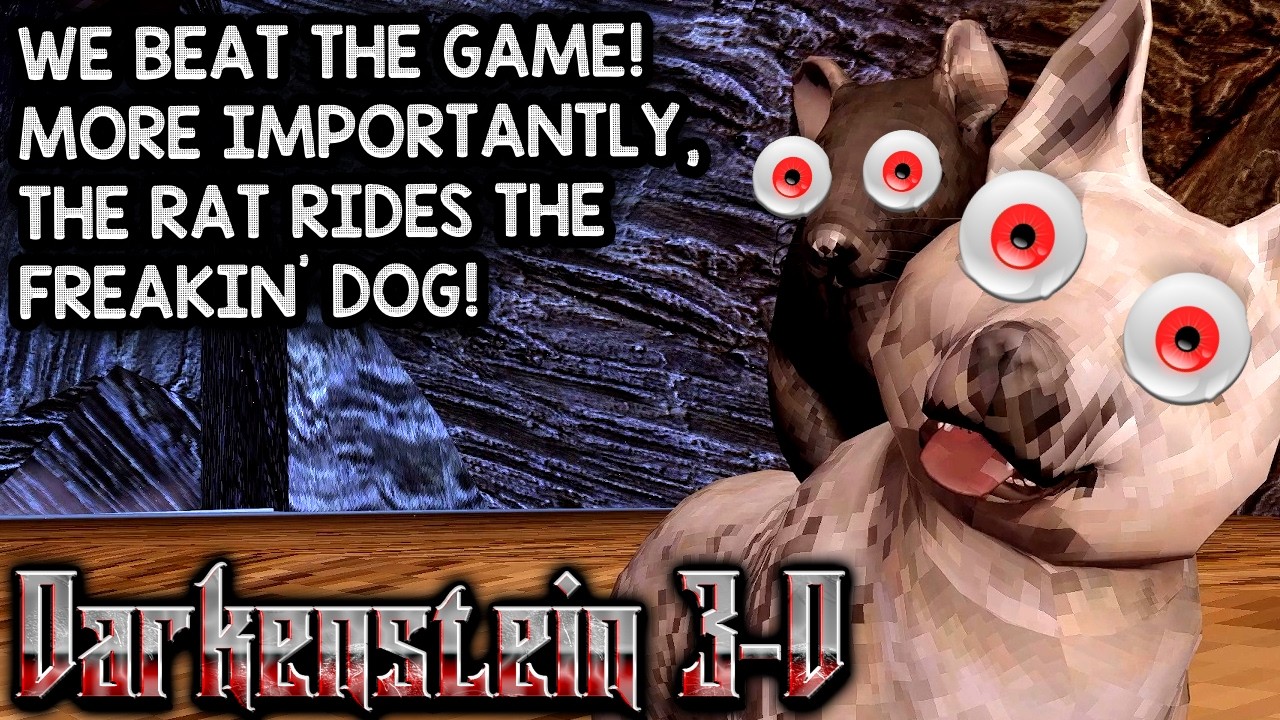 ACTUALLY EPIC ENDING! AND THE RAT RIDES THE DOG! – Let's Play Darkenstein 3D (Free Steam Game)