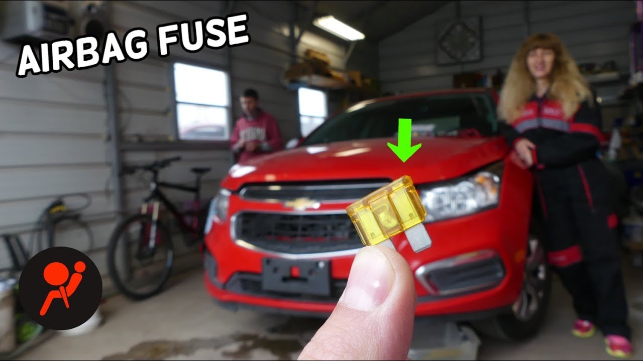 CHEVROLET CRUZE AIRBAG FUSE RELAY LOCATION REPLACEMENT. AIRBAG LIGHT ON