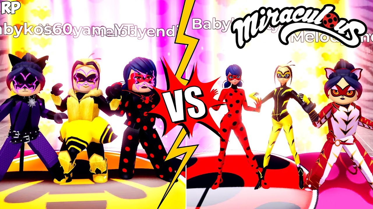 NEW EVIL VS ORIGINAL TRANSFORMATION (COMPARISON) NO MIRACULOUS RP - MIRACULOUS ROBLOX!
