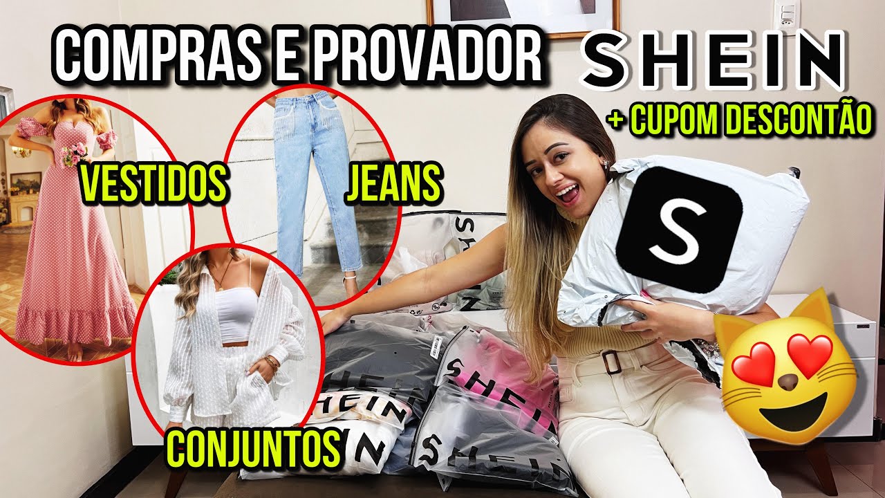ABRINDO MUITAS COMPRAS DA SHEIN | PROVANDO VESTIDOS, JEANS, CONJUNTOS SHEIN | ROUPAS SHEIN