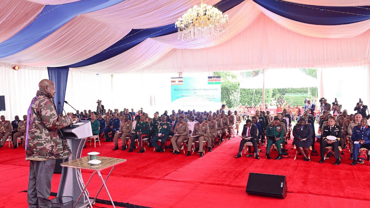 President Museveni Delivers Lecture of Opportunity  To Kenya Defence College Students