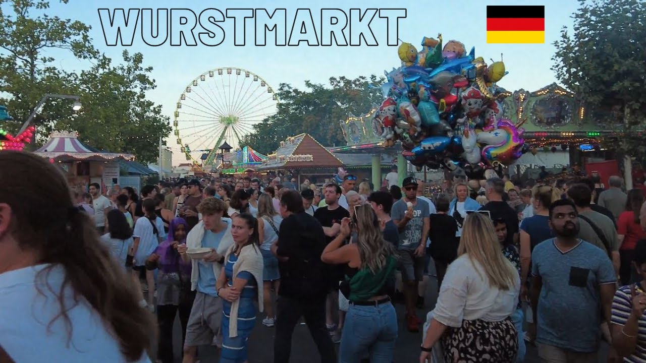 🇩🇪 Wurstmarkt Bad Dürkheim - walking tour 2023 | 4K