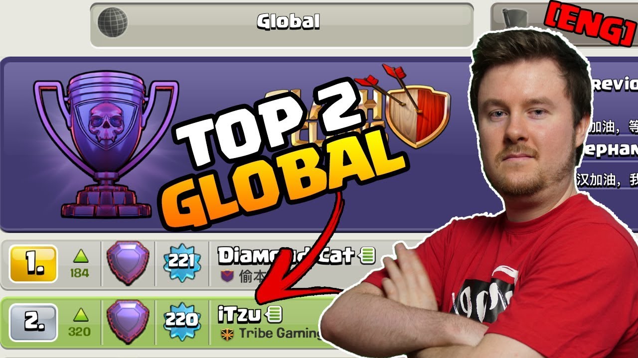 Rank 2 Global | Entire Legend Day with all 8 Attacks | Clash of Clans | iTzu [ENG]
