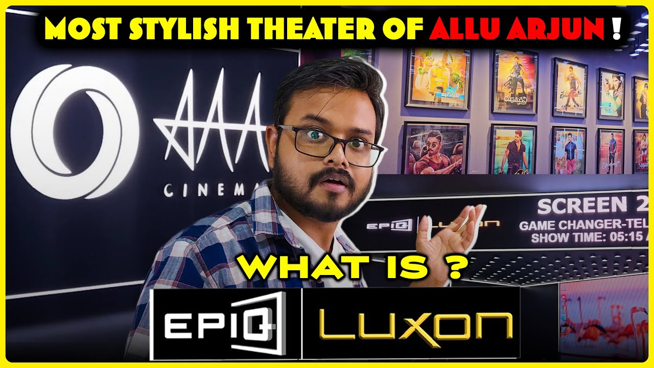 Allu Arjun's - AAA Cinemas 1st Time Experience | What is Epiq LUXON Screen ? 🤯 | Theater Vlog #02