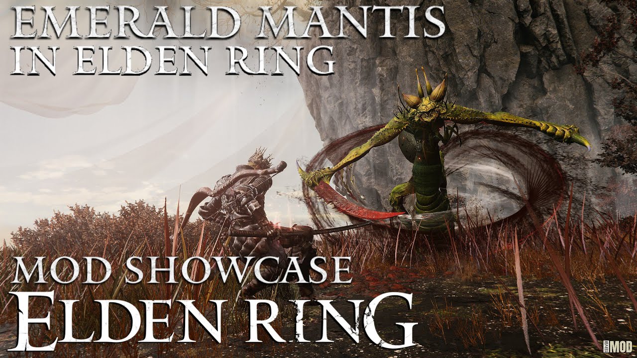 Black Myth Wukong’s Emerald Mantis in Elden Ring Shadow of the Erdtree | Elden Ring Golden Age Mod