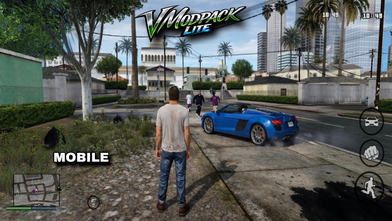 GTA San Andreas - Графика GTA 5?! Модпак Lite v4 для Android