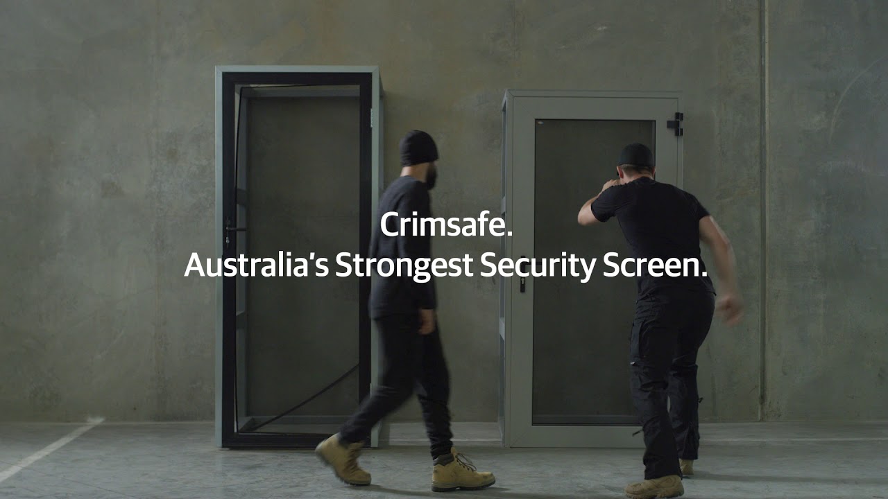 Crimsafe - Security Screen Kick Tested
